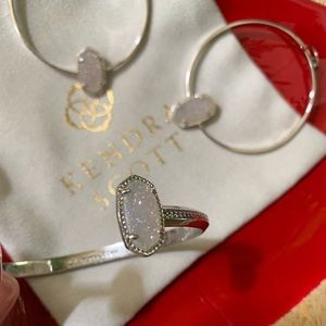 Earrings and matching bracelet